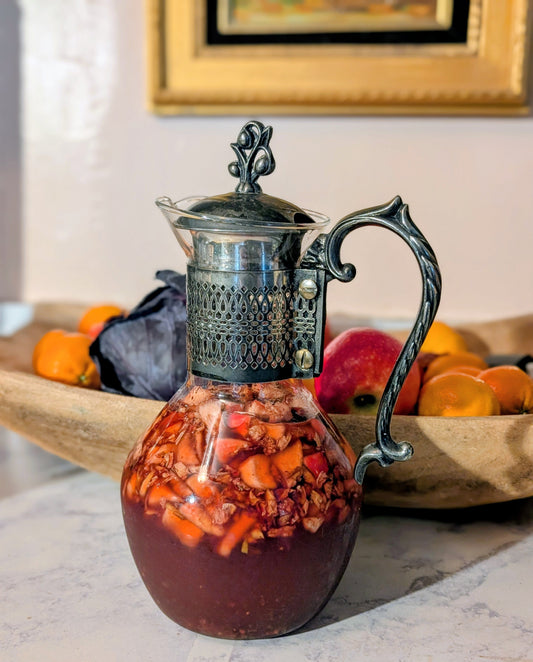 Pink Lady Rose Elixir: Between Shrub and Oxymel, a Ruby Concoction