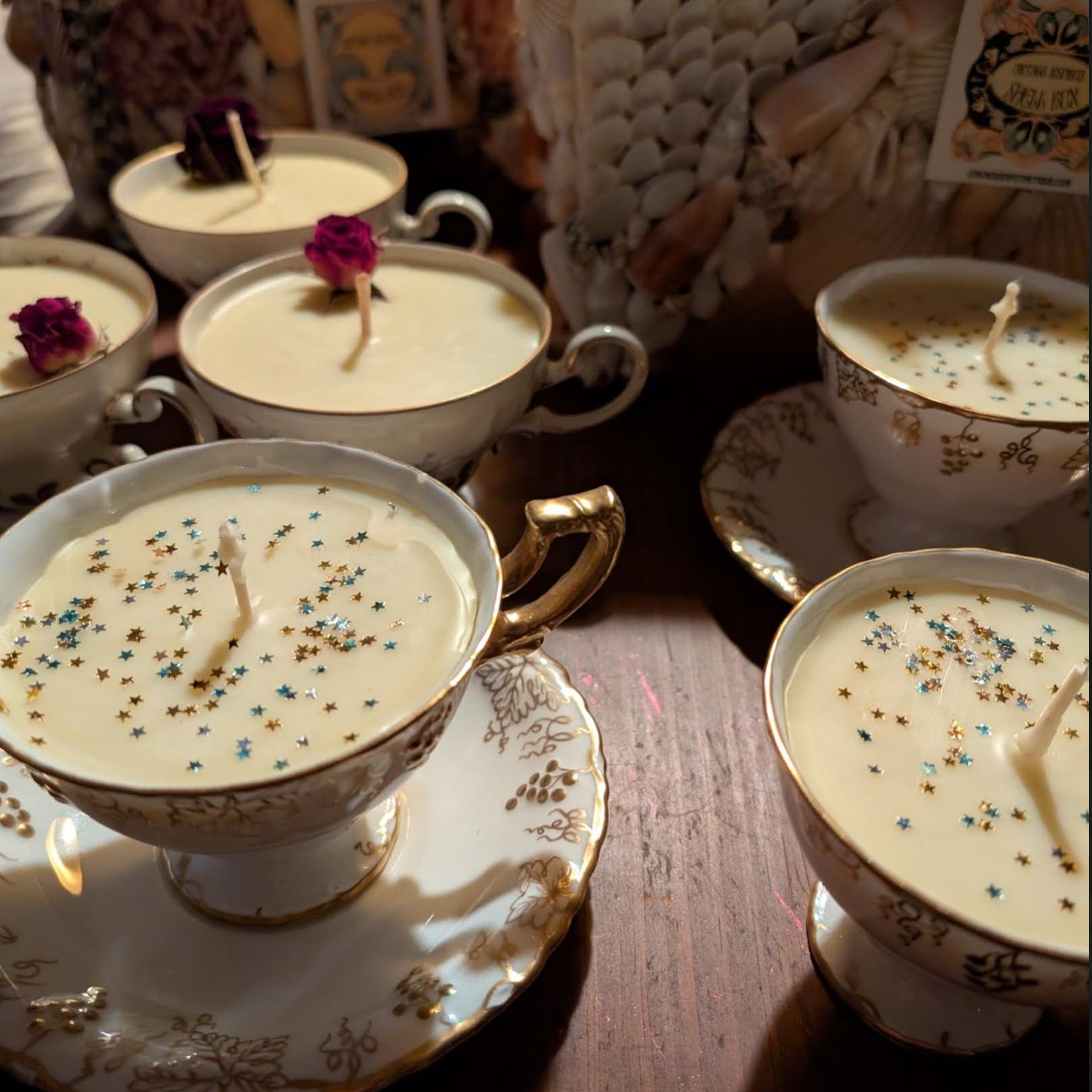 Vintage Teacup “Coco-Bee” Candles