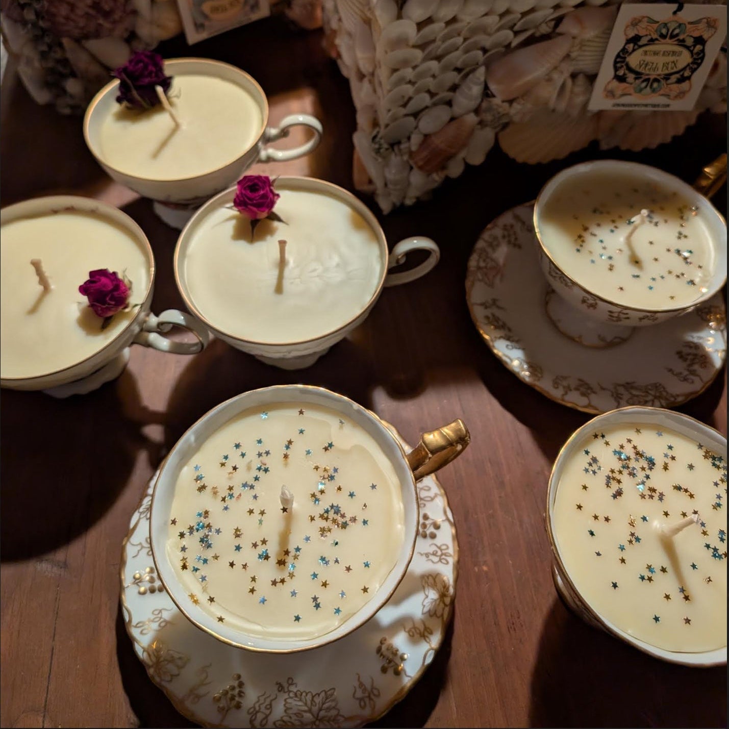 Vintage Teacup “Coco-Bee” Candles